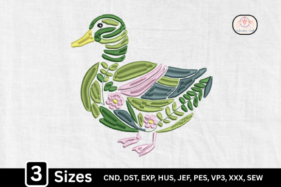 Botanical Floral Duck Embroidery Review