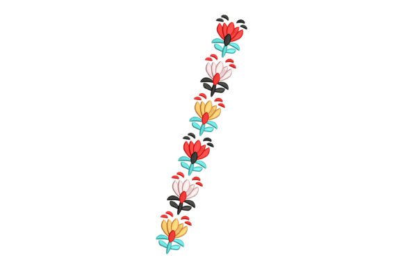 Colorful Floral Border Embroidery Review