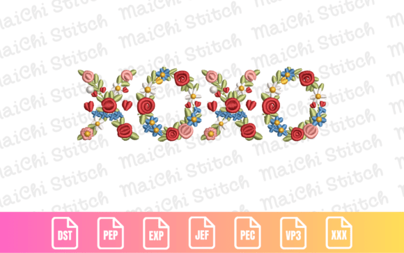 Floral XOXO Embroidery Design Review