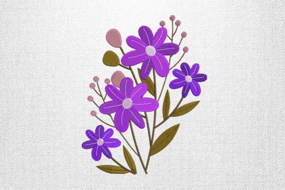 Purple Bouquet Embroidery Review