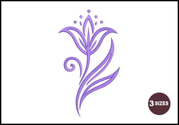 Purple Swirl Flower